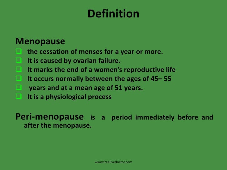 definition de ménopause definition de ménopause